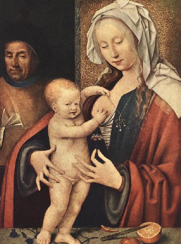CLEVE, Joos van The Holy Family fdg Germany oil painting art